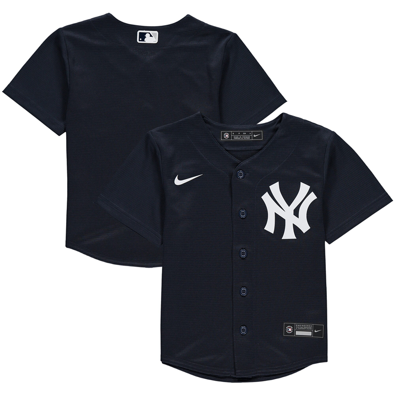 2020 MLB Men Preschool New York Yankees Nike Navy Alternate 2020 Replica Team Jersey 1->women mlb jersey->Women Jersey
